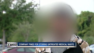 State fines company after untreated medical waste dating back 14 months is found in trailers