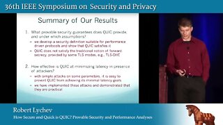 How Secure and Quick is QUIC Provable Security and Performance Analyses