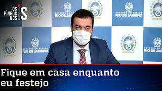 Governador do Rio dá festa de aniversário após ordenar o 'fique em casa'