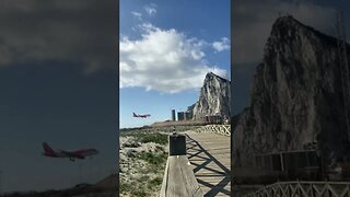 A320 Landing at Gibraltar #shorts