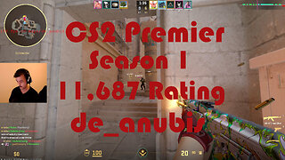 CS2 Premier Matchmaking - Season 1 - 11,687 Rating - de_anubis