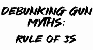 Debunking gun myths: rule of 3s