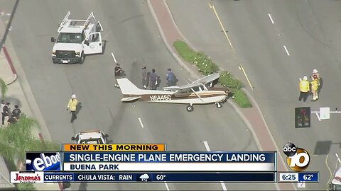 Small plane makes emergency landing on OC street