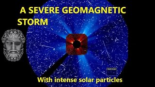 Space weather, and a severe geomagnetic storm