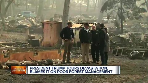 President Trump tours devastation in Caliornia
