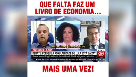 O Senador Rogério Marinho, com tranquilidade, dá aula a Randolfe Rodrigues sobre economia. #video