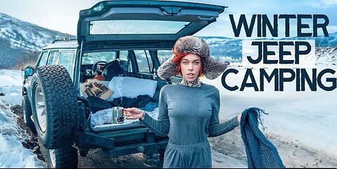 Car Camping in Freezing Winter || NO heat (stealth set up)