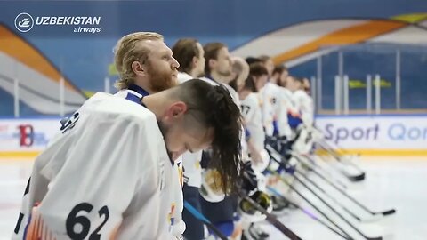 A Uzbekistan Airways apoia o clube de hóquei Humo nos jogos fora de casa da final em Astana