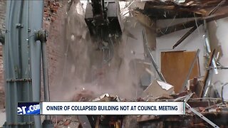 Lawmakers demand answers after owner of collapsed building did not attend Common Council meeting