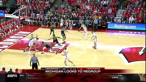 Ethan Happ, Wisconsin hand No. 2 Michigan its first loss