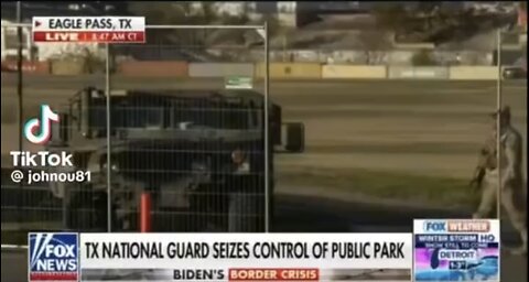 TEXAS NATIONAL GUARD SOLDIERS👩‍🚀🚨🚧👨‍🚀TAKES FULL CONTROL OF U.S. BORDER PARK🚧🧑‍🚀⛔️💫