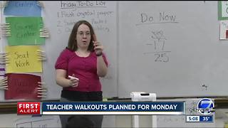 Colorado teachers plan to walk out of class Monday to protest for higher pay, pension reform