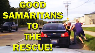 Good Samaritans Save The Day For Female Cop On Video! LEO Round Table S07E38b