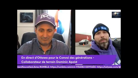 CONVOI DES GÉNÉRATIONS FUTURES - DÉJEUNER AVEC DOMINIC EN DIRECT DE VANCLEEK HILL