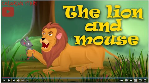 The Lion And The Mouse | Moral Stories For Kids | Animation | Coloring Stars