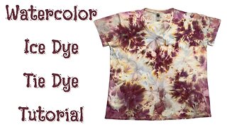 Tie-Dye Designs: Wiffle Ball Watercolor Scrunch Ice Dye - Dusty Rose