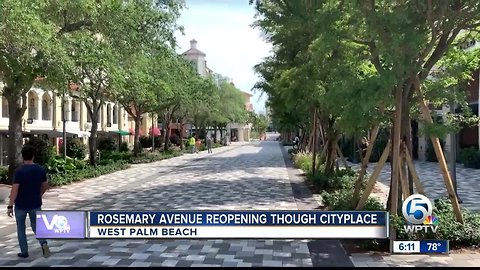 Rosemary Avenue reopening through CityPlace