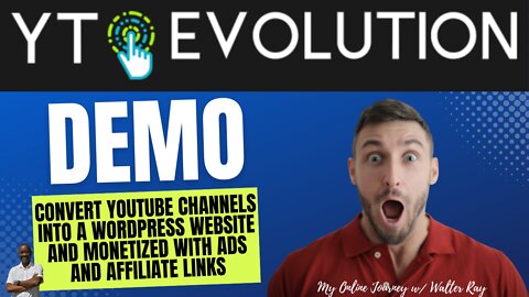 YT Evolution Demo/ Walkthrough | Turn any YouTube channel into a full-blown video website!