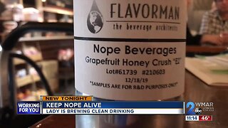 Keep 'Nope' alive: Woman brewing clean drinking
