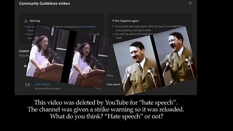 YouTube deleted this for “hate speech”