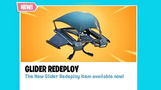 The New GLIDER REDEPLOY ITEM in Fortnite..