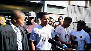 SOUTH AFRICA - Johannesburg - Fees must fall activist at court (video) (GQn)