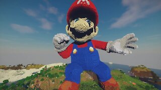 Minecraft Mario Build Schematic - Mario
