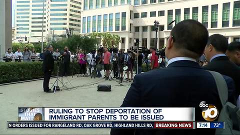 Ruling to stop deportation of immigrant parents to be issued