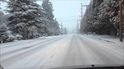 First Snow Day of the Year Lynden, WA - 12-20-13