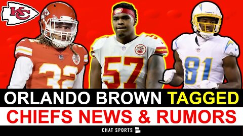 ALERT: Orlando Brown Franchise Tagged + Chiefs Free Agency Rumors On Tyrann Mathieu & Mike Williams