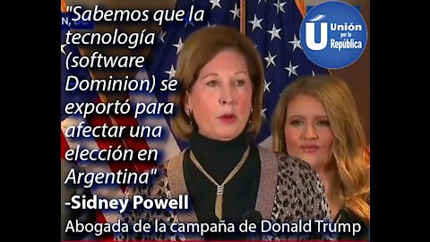 SINDY POWELL HABLA DE FRAUDE DE ARGENTINA - DESCUBIERTO POR JORGE SONNANTE