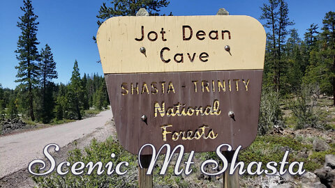 Jot Dean ice cave - Medicine Lake Highlands Volcanic Area - Scenic Mt Shasta