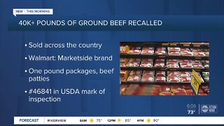 Nearly 43,000 pounds of ground beef products sold nationwide, including at Walmart, recalled