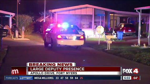 Large deputy presence in Fort Myers mobile home park overnight