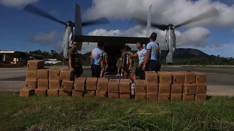 B-Roll: Marines Conduct Relief Efforts in wake of Typhoon Egay