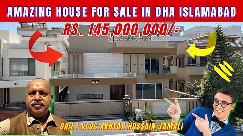 Double Unit 1 Kanal Amazing House For Sale in DHA Islamabad || Daily Vlog by Akhtar Jamali