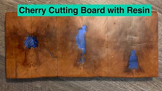 Cherry Cutting Board with Resin