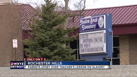 Parent outraged after alleged racist joke during slavery lesson at Rochester Hills school