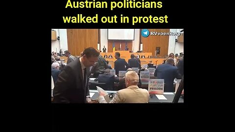 Zelensky Austrian politician walked out in protest