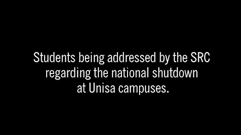 SOUTH AFRICA - Pretoria - Shutdown at Unisa campuses (Video) (nX4)