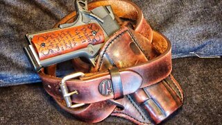 This is the best leather gun belt you can get and it is an American made product
