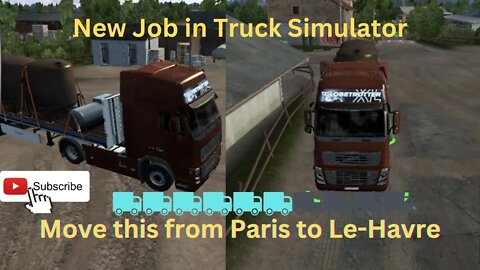 #shorts Moving from Paris to Le Havre in Truck Simulator