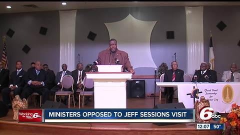Indianapolis ministers against Jeff Sessions visit