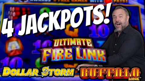 Mr. Hand Pay vs Ultimate Fire Link vs DOLLAR Storm vs BUFFALO Link! I Want That Grand!