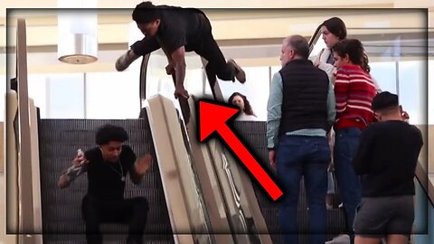 GRABBING STRANGERS CHEEKS ON THE ESCALATOR PART 2