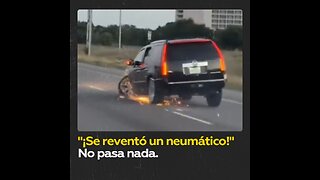 Conduce con un neumático reventado en EE.UU.