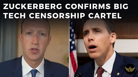 Pressed by Senator Hawley, Zuckerberg confirms Big Tech censorship cartel