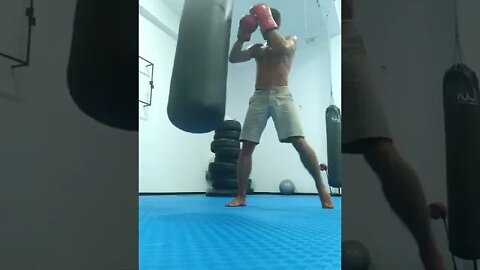 Punch And Elbow The Bag (1)