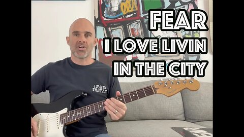 I Love Livin In The City Fear Guitar Lesson + Tutorial [WITH SOLO!]