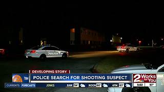 Tulsa Police search for suspect from West Tulsa shooting